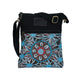 Kangaroo Gifts Hand Painted Leather and Denim Combo Shoulder Bag