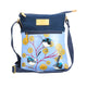 Kangaroo Gifts Hand Painted Leather and Denim Combo Shoulder Bag