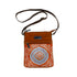 Kangaroo Gifts Hand Painted Leather And Canvas Combo Shoulder Bag 26 x 20CM