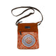 Kangaroo Gifts Hand Painted Leather And Canvas Combo Shoulder Bag 26 x 20CM