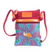 kangaroo Gifts Hand Painted Leather And Denim Combo Cross Body Hippie Sling Bag 17 x 23CM