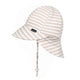 Bedhead Hats Legionnaire Flap Sun Hat Natural Stripe 47cm 6-12 Months Small