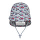Bedhead Hats Legionnaire Flap Sun Hat Emergency Print UPF 50 Plus 50CM