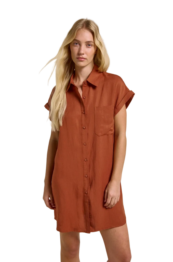 Little Lies Live Dress in Rust – Cosmetics Squad