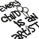 Hoagard Every Child Is An Artist Wall Art 1x51x51CM