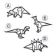 Hoagard Dinosaurs Wall art