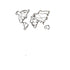 Hoagard Faces of World Map Wall Art 3x51x71CM