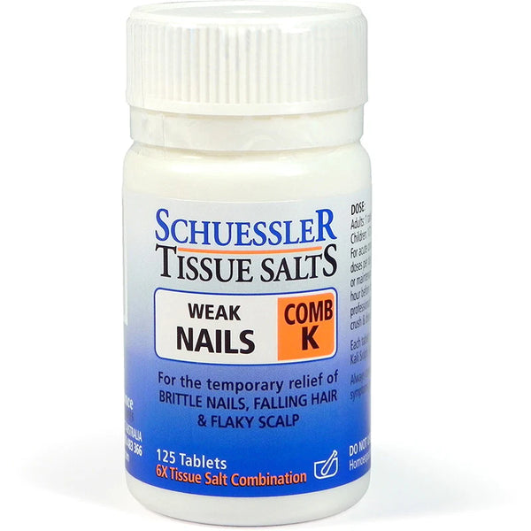 Martin & Pleasance Schuessler Comb K Weak Nails 125 Tablets