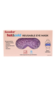 Soodox Hot and Cold Reusable Eye Mask with Silk Sleeve Purple