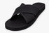 Indosole Men’s Cross Sandal Black Black Contrast Stitch Size 12