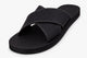 Indosole Men's Cross Sandal Black Contrast Stitch Size 9