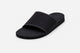 Indosole Women’s Slide Sandal Black Black Contrast Stitch White 6 to 7