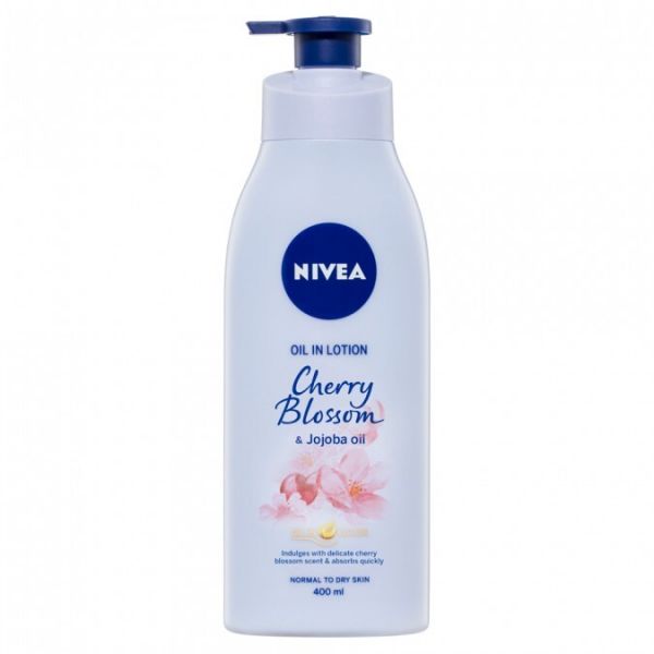 Nivea Body Oil In Lotion Cherry Blossom Jojoba 400mL