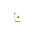 Rossan NS1344 Bent Post 18ct Gold Ball Nose Stud
