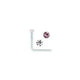 Rossan NS4042 Acrylic Duo Jewelled Nose Studs Crystal and Rose