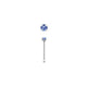 Rossan Nose Bone Sterling Silver Light Sapphire 0.6MM