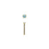 Rossan Nose Bone Gold Jewelled NS5097Round Light Sapphire