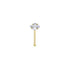 Rossan Nose Bone Gold Square Jewelled Ns5100C