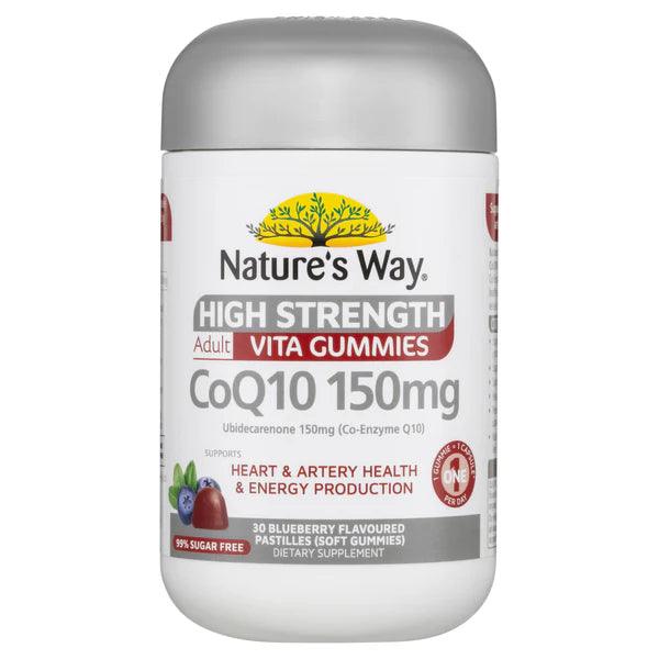 Nature's Way High Strength Adult Vita Gummies CoQ10 150mg 30 Gummies