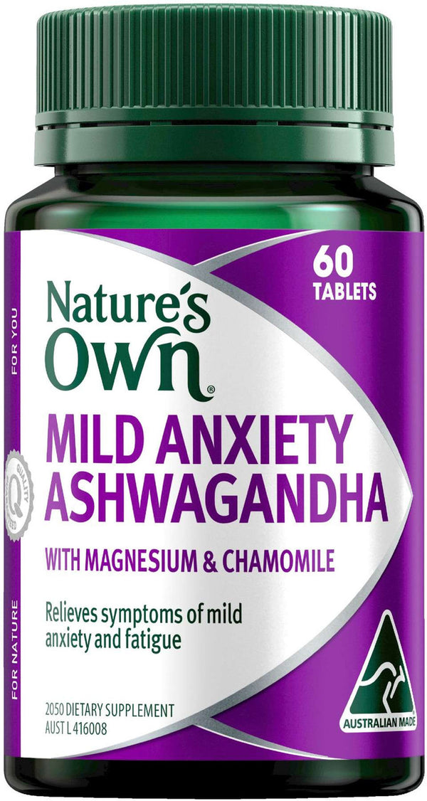 Nature's Own Mild Anxiety Ashwagandha | 60 Tablets