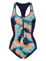 Duskii Neoprene T-Back One Piece Tropical