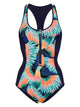 Duskii Neoprene T-Back One Piece Tropical