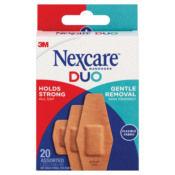 NexCare Duo Fabric Assorted 20 Pack