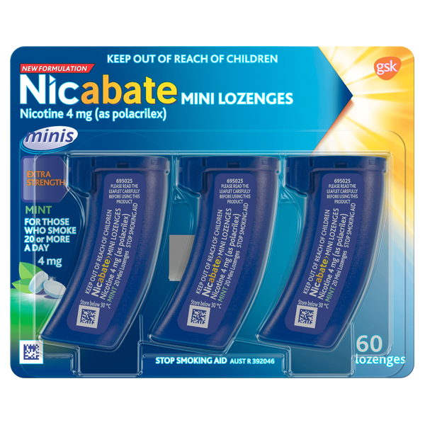 Nicabate Minis 4mg 60 Lozenges