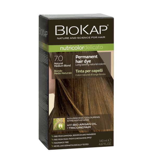 Biokap Delicato 7.0 Natural Medium Blond Gentle Dye 140 ml
