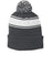 Fun Sportz Pom Pom Stripe Beanie Grey