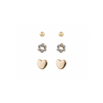 Adnohr Sensation Heart Daisy Set Gold