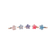 Great Pretenders Boutique Shimmer Flower Rings, 5 Pcs