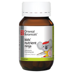 Oriental Botanicals Kids Nutrient Ninja Childrens Multivitamin for Growth and Immune Support 50 Chewable Tablets