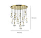 Rayne Collection - Round Cluster - W: 100cm H: 150cm - Brass Chandelier