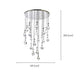 Rayne Collection - Round Cluster - W: 120cm H: 200cm - Chrome Chandelier