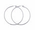 Rossan Rhodium Plated Classic Hoop Earrings 45MM