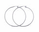 Rossan Rhodium Plated Classic Hoop Earrings 45MM