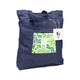 Kangaroo Gifts Denim Large Tote Bag With Screen Printed Panel 41 x 38 x 7CM