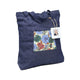 Kangaroo Gifts Denim Large Tote Bag With Screen Printed Panel 41 x 38 x 7CM