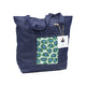 Kangaroo Gifts Denim Large Tote Bag With Screen Printed Pocket Panel 40 x 33 x 12CM