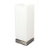 Pepe Table Lamp Square On/Off Touch Opal Matt/ Brushed Chrome