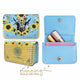 Lisa Pollock Sunny Highland Card Wallet With Gold Logo
