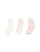Purebaby Organic Cotton 3 Pack Socks in Pink