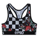 PSD Butterfly Flowers Sports Bra Extra Large