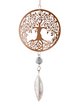 Gibson Gifts Rose Gold Crystal Tree of Life Hanging Charm