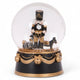 Holly and Ivy Musical Black And Gold Nutcracker Christmas Snow Globe Decoration 12CM