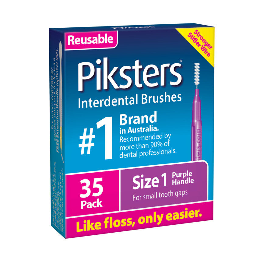 Piksters Interdental Brushes Pink Size 1 35 Pack