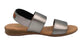 Pinaz 631 Silver Elasticated Sandals