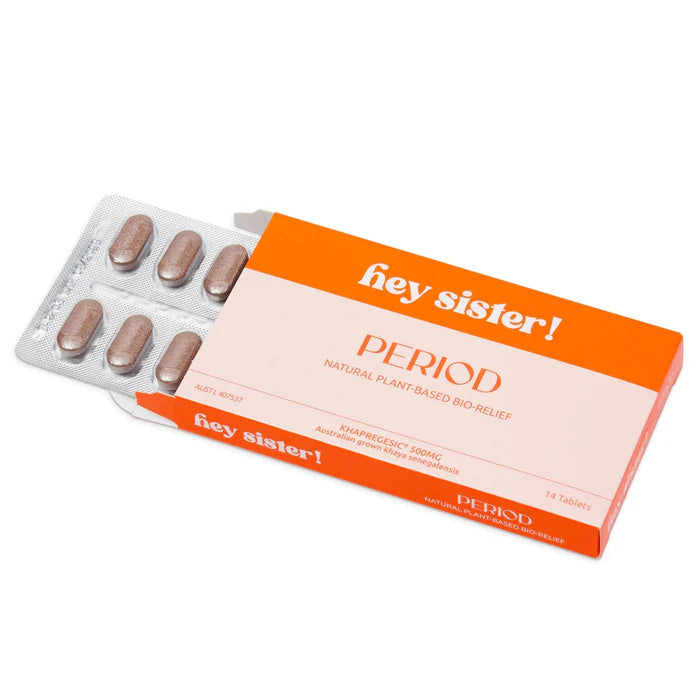 Hey Sister Period Pain Tab Natural Plant Based Bio-Relief – Cosmetics Squad
