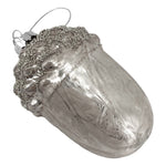 Theatre Seasonal Decor Grey Glass Acorn Ornament